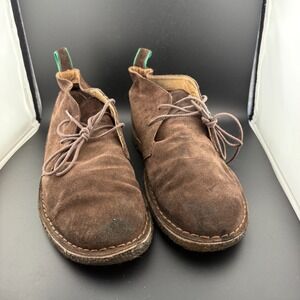 Polo Ralph Lauren Casterton Mens 11 D Chukka Boots Brown Suede Lace Up Ankle